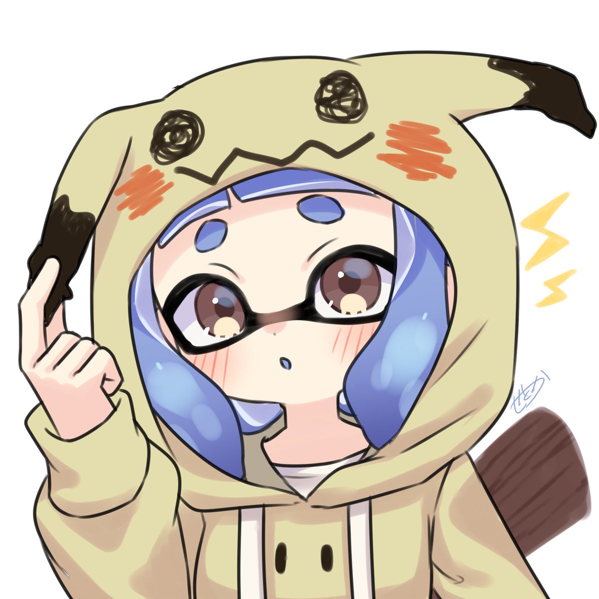 夏のシャープマーカーガール Splatoon2 せとか 依頼〆のイラスト