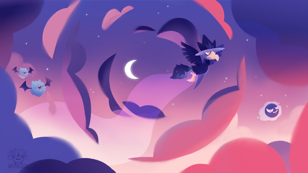 EmereyeWorkshop's tweet photo. Some of my favorite Nighty Time Mon🌃
Original also in 4k, inspired by SU backgrounds
#Pokemon #Woobat #Gastly #Murkow https://t.co/tcOdKUotKM