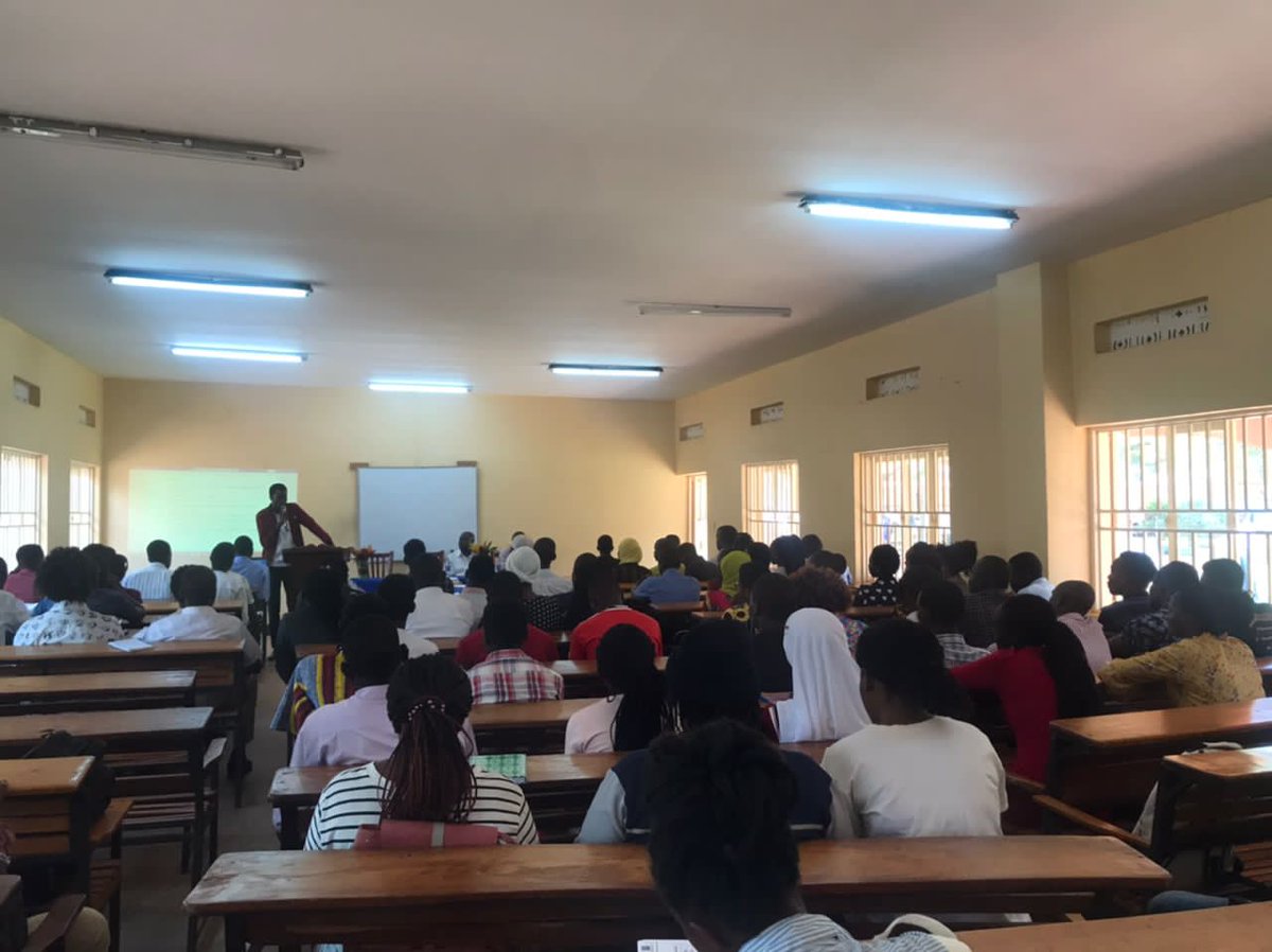 mubs_TaxSociety's tweet photo. Happening now MUBS JINJA, @OfficialMubs TAX SOCIETY launches @MubsJinjaCampus Tax Society. Thankful for all the stakeholders of both campuses and @URAuganda for the opportunity of expanding tax knowledge.
#TaxAlertGenerationUg https://t.co/zTxF9DFQcV