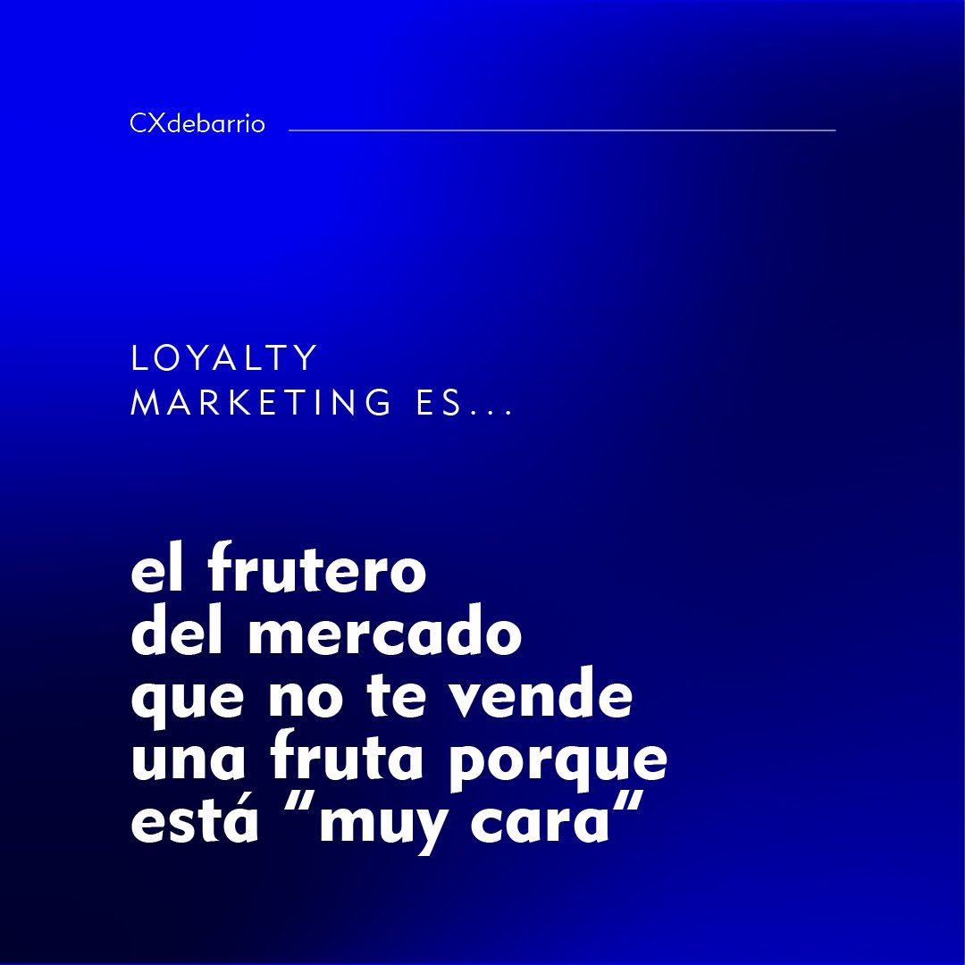 arnoldfullsix's tweet photo. Ir a la frutería y que el frutero/a te diga que en vez de llevarte esas manzanas cojas estas otras que están más buenas y además son más baratas. Eso sí que es una estrategia de #loyalty
#CXDeBarrio
#HavasCX #MeaningfulExperiences https://t.co/6kOgOFAZGQ