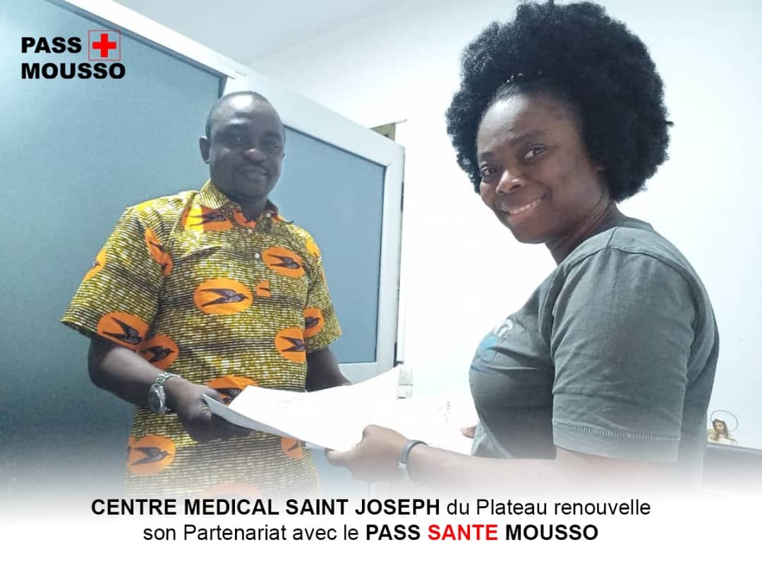 pass_mousso's tweet photo. Renouvellement de contrat entre le PASS SANTÉ MOUSSO et le CENTRE MÉDICAL ST JOSEPH du Plateau. Au cœur de ce contrat, il est question de la gestion du dossier patient.
#passsantemousso
#teampasssantémousso
#civsanté https://t.co/Z4qSP1CZLp