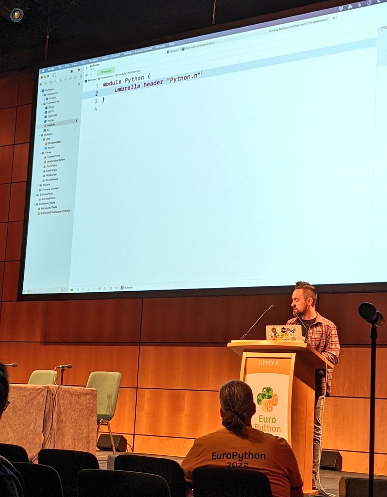 cagilulusahin's tweet image. Listening the talk "How to embed a Python interpreter in an iOS app" in #EuroPython2022.
@llanga is building an iOS app live 🐍🎆👹