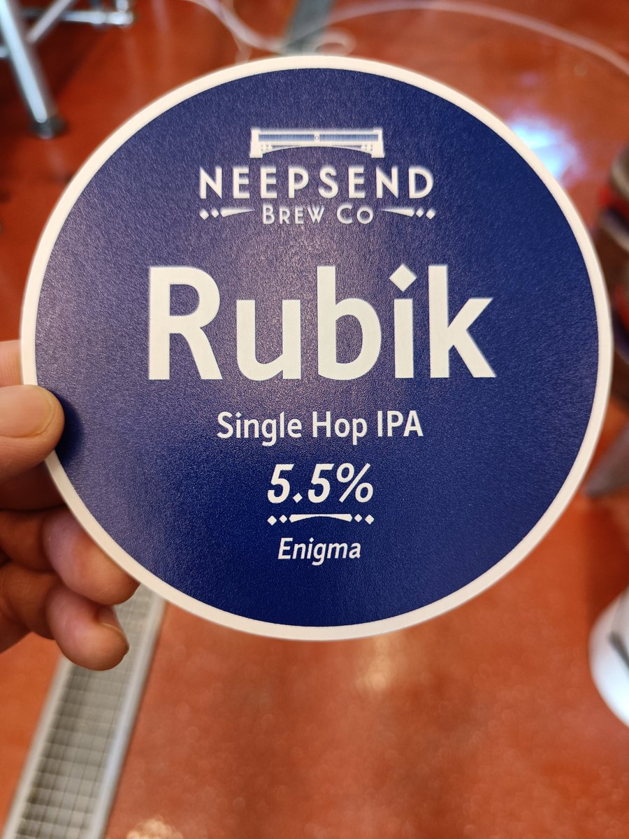 Brewing today: Rubik, our latest Single Hop IPA. We're showcasing Enigma this time and we're big fans of this complex, fruity Australia variety so are pretty excited by this one.
