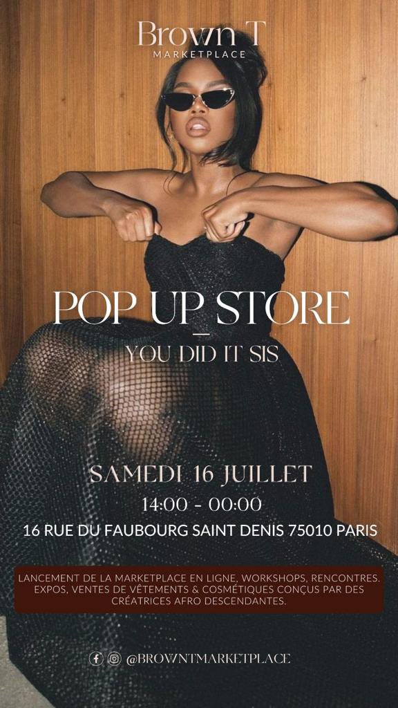 BrownTMarketpl's tweet photo. C’est déjà DEMAIN ! 🤩🥹✨

Merci à toutes celles qui ont pris LEURS PASS ! 🤎🤎🤎✨

Rendez-vous demain dès 14h pour célébrer les femmes afro descendantes qui font bouger les choses ! 🤩🤎✨

#BrownTMarketPlace #youdiditsis #BornToBeBrown https://t.co/MK1WRyOJoh