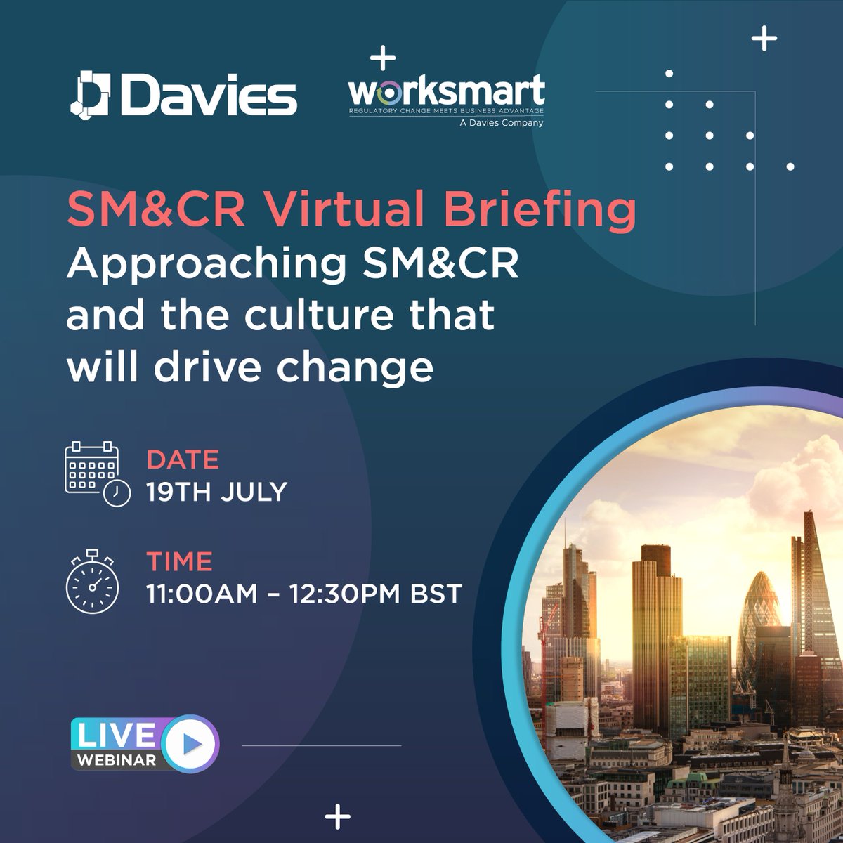 SM&amp;CR launched in 2016, but has it delivered?

Next Tuesday <a href="/WorksmartLtdUK/">Worksmart Limited</a> discusses the concerns, enhancements, and the cultural impact SM&amp;CR has had in #insurance.

Register here bit.ly/3AQdsQ4