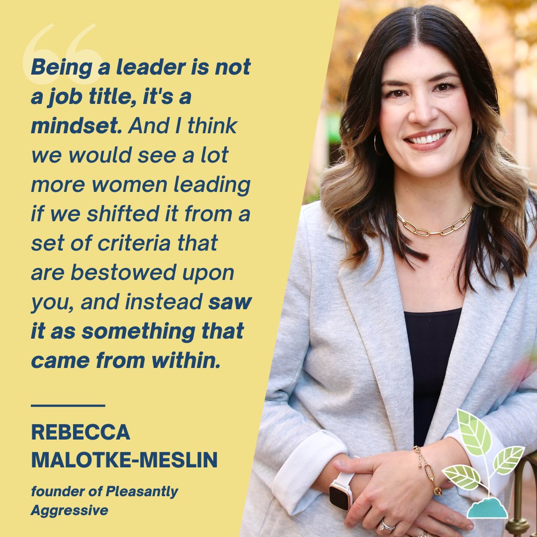 MSMSchoolPod's tweet photo. 🌱🎙 What does it take to be a leader? 🤔 Rebecca Malotke-Meslin @PleasantlyAggr1 founder of Pleasantly Aggressive Coaching and Consulting tells us how 💪✨ 

🌱 https://t.co/9ZWFDhcWrT 🔗

✨ Thank you to our Sponsor, EnquiryTracker! ✨ https://t.co/wvN2y0bpXu