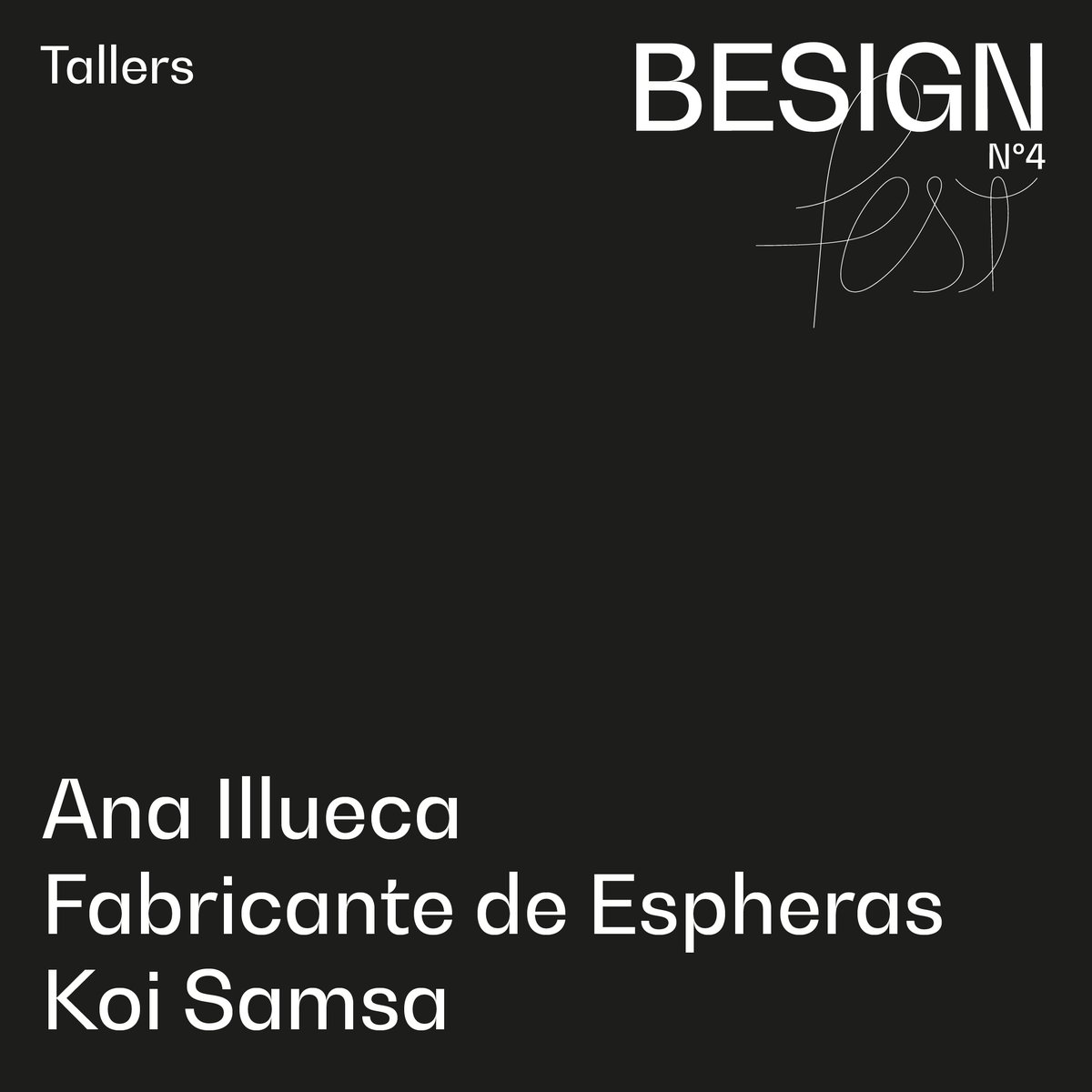 📣Habéis echado un ojo a los talleres del 🅱🅴🆂🅸🅶🅽 🅵🅴🆂🆃 ?

➡️ Cerámica con <a href="/Ana_illueca/">Ana illueca</a> 
➡️ Caligrafía artística y expresiva con @lallamabansamsa 
➡️ Intervención urbana con <a href="/el_fabricante/">el fabricante</a> 

👉🏻 Más info <a href="/besignfest/">Besignfest</a> i besignfest.com

#Besignfest #LaExprimidora