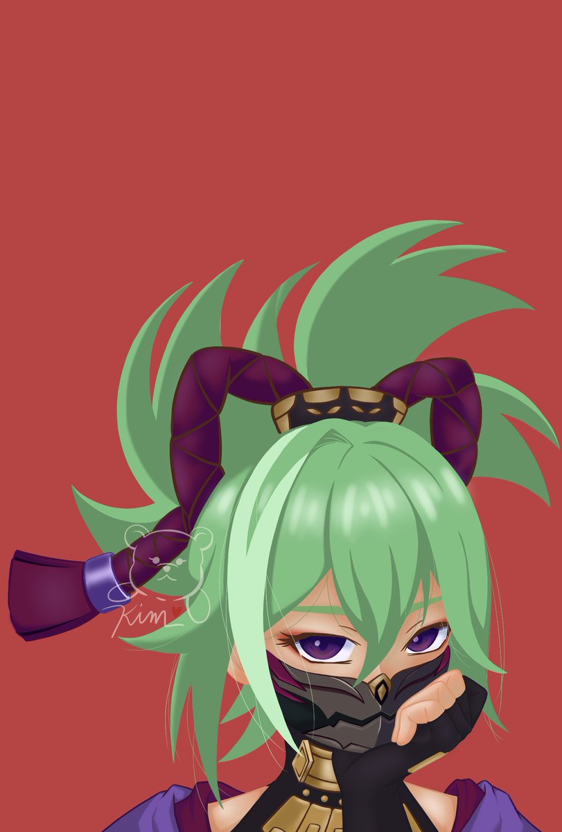 kurimichizu's tweet photo. She's finally done! 🤭❤️
#KukiShinobu
#GenshinImpact
#FanArtFriday https://t.co/5i3oJqYRow