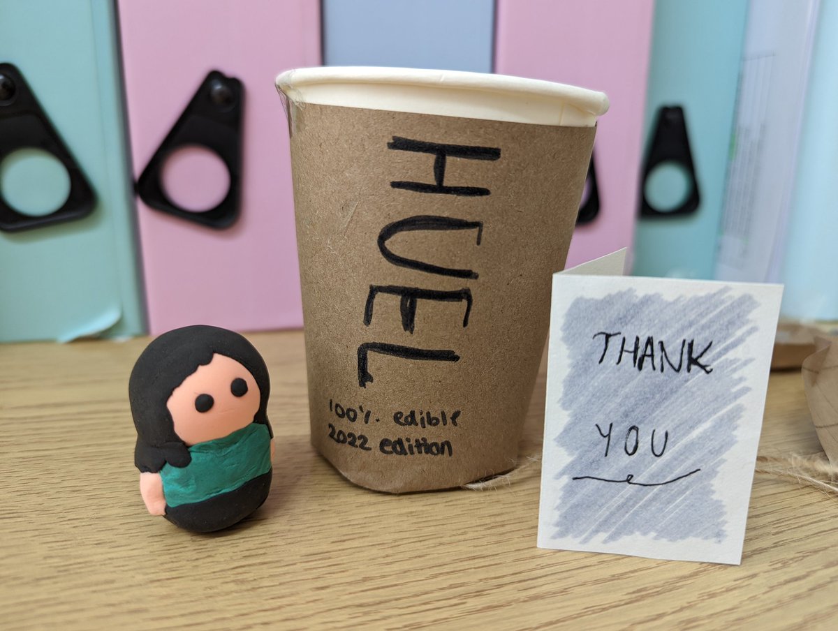 Miss_Goodyear's tweet photo. Awesome handmade leaving gift from a superstar Year 10 student: a clay me, complete with Huel jetback! If this doesn't get me @huel ambassador status I don't know what will... ๐ช (Might need to tone down the Huel enthusiasm whilst teaching!) #huel #humanfuel https://t.co/2ntJsn73Cx