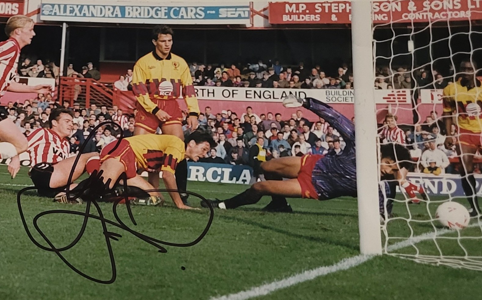 Happy Birthday here he is in 1991 poking home an almighty howler from David James. 