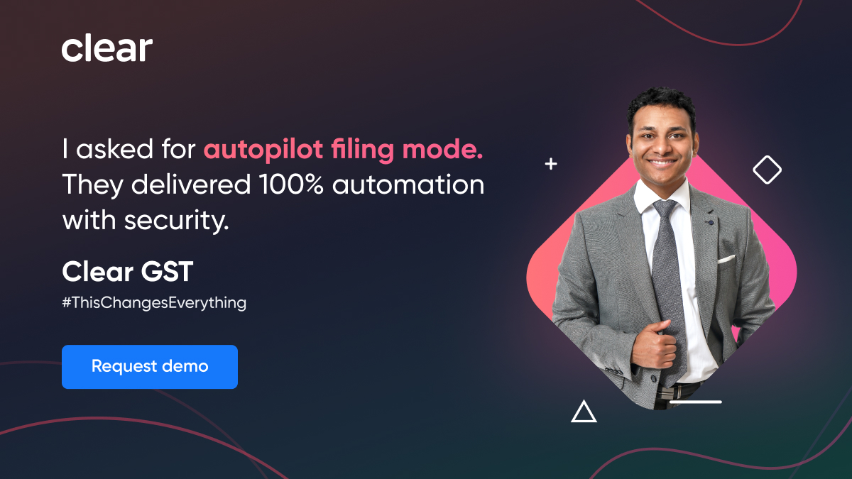 _cleartax's tweet image. Switch to autopilot filing mode with Clear GST solution. Get 100% automation with full security.
Request a demo now: bit.ly/3He8ZWY 

#GST #Automation #BuildingClear