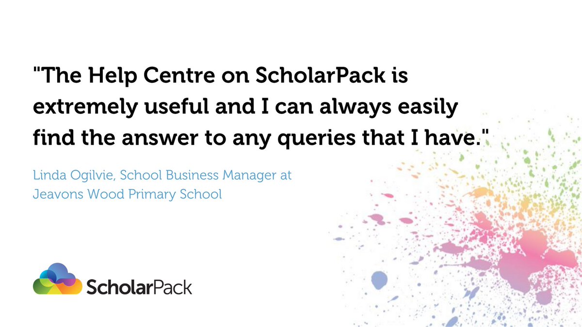 In case you didn’t know, our Help Centre is always on hand for when you need a little extra guidance around our MIS!

It’s filled with everything you need to know about how to use ScholarPack: support.scholarpack.com/hc/en-gb