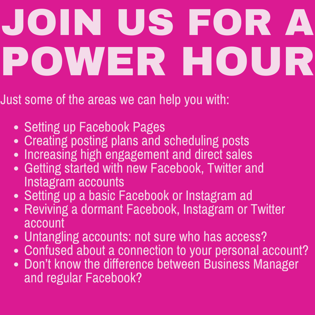 GumptionSocial's tweet photo. We're ready for all your social media questions! 

Book your Power Hour here: https://t.co/gtys05y7AY https://t.co/nQVqaTNKhd