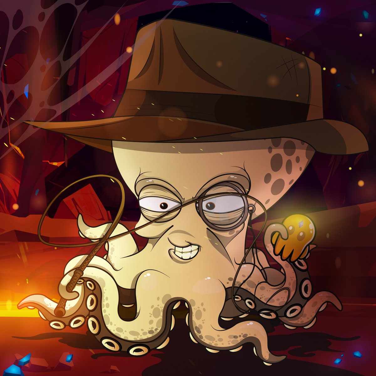 OctoClubNFT's tweet photo. There is no better time to set out on an adventure than the weekend, &amp; no one knows that better than our Octo Club explorer "Indian Ocean Jones."

Never lose your sense of wonder, &amp; never stop exploring. Join us on our quest to build an incredible NFT community. 🐙

#octoclubnft https://t.co/BURmgwbCpY