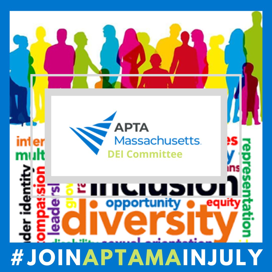 Aptaofma's tweet photo. #ChapterSpotlight: APTAMA is launching our search for our newly created DEI Committee Chair! Interested or know someone interested in serving on our Board of Directors and spearheading DEI initiatives in the Chapter? Fill out or pass along this form: https://t.co/48yZh6Csl4 https://t.co/WCFkQrVof0