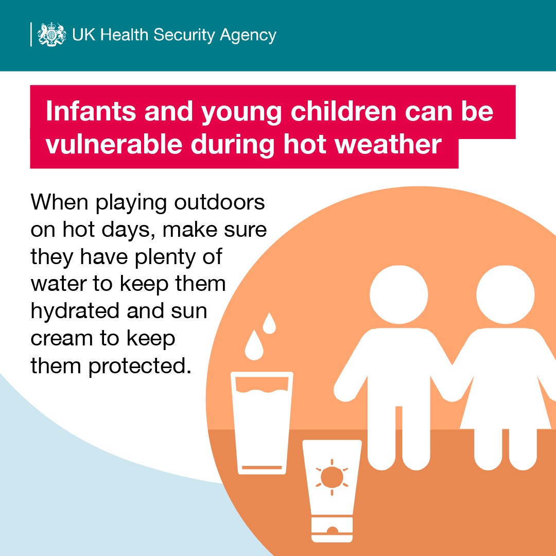 Service announcement:
Staffordshire Libraries want to make sure all our smallest members stay protected during the coming heatwave. As a result we are suspending Baby Bounce and Rhyme sessions in our libraries on Monday 18th July and Tuesday 19th July.