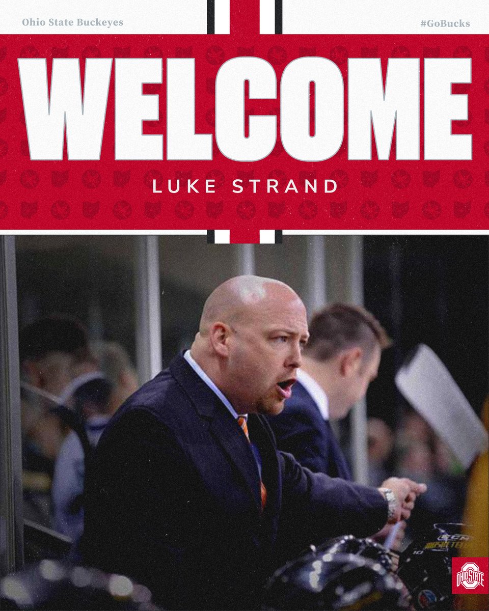 OhioStateMHKY's tweet image. Welcome 𝗟𝘂𝗸𝗲 𝗦𝘁𝗿𝗮𝗻𝗱 to the Buckeye family! He joins the Ohio State men&apos;s hockey program as an assistant coach. 
 
📰 bit.ly/3uQZZ6I

#GoBucks @strand_luke