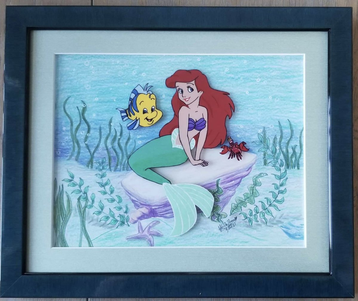 SteveJazz's tweet image. Ariel The Little Mermaid continues to be one of the most highly requested animation cels, or drawings I get to this day. As many know, I do all styles of art allowing an appeal to many looking for certain commissions. #Ariel #LittleMermaid #Animationcels #Artists #Disney