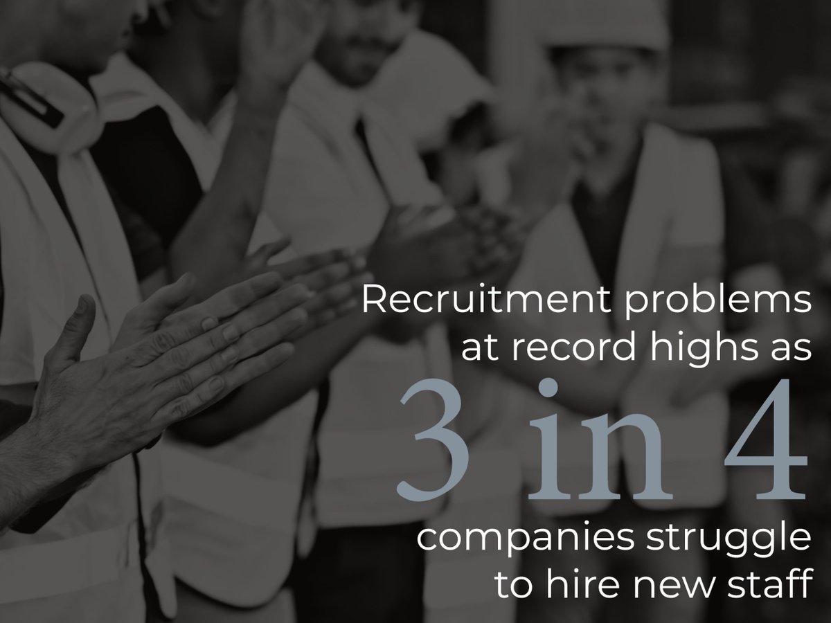 NEWS | 🚧 The construction sector has been identified as facing the most severe recruitment challenges in the UK, with 83 per cent of companies reporting difficulties.