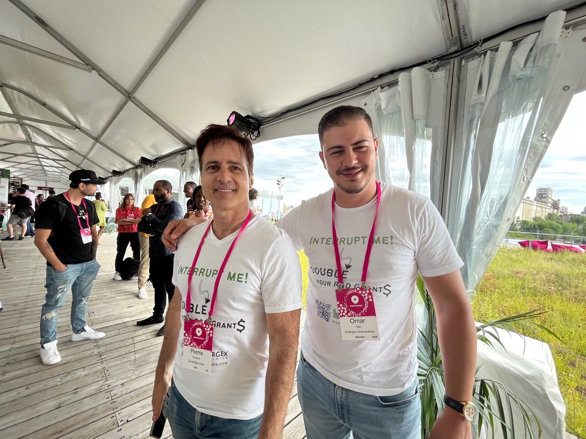 _Emergex's tweet photo. Today's the final day of @startupfest and @_Emergex is having a blast at this lively and inspiring event. Join our CEO @PierreSavignac and our sales team @omarnabi31, @Maissanemergex! Let's make the most of this day☀️ https://t.co/1JHrknp9YS
