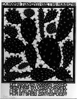 Emblemata - Cactus, 1931 #expressionism #escher wikiart.org/en/m-c-escher/…