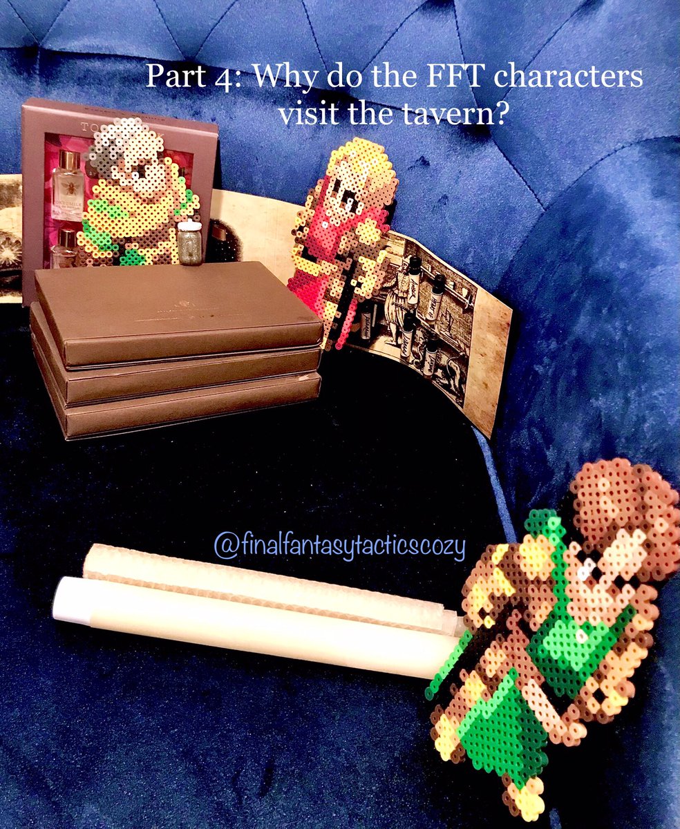 CozyFft's tweet photo. 💙💚Wiegraf visits the tavern just to get some ale. He tells Izlude he has to wait outside because he’s “too young” to drink (but really, Wiegraf just wanted to be alone)💚💙 #finalfantasytactics #fft #fftwotl #fftactics #wiegraf #izlude #isilud https://t.co/OlP1kUZgcW