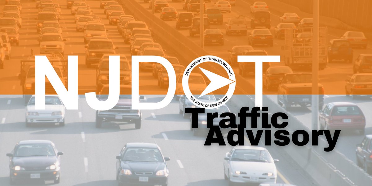 NJDOT Traffic Advisory -- Route 17 northbound to be closed for railroad crossing repairs this weekend in Lodi, Bergen County. Read more: bit.ly/3OcCpZ3