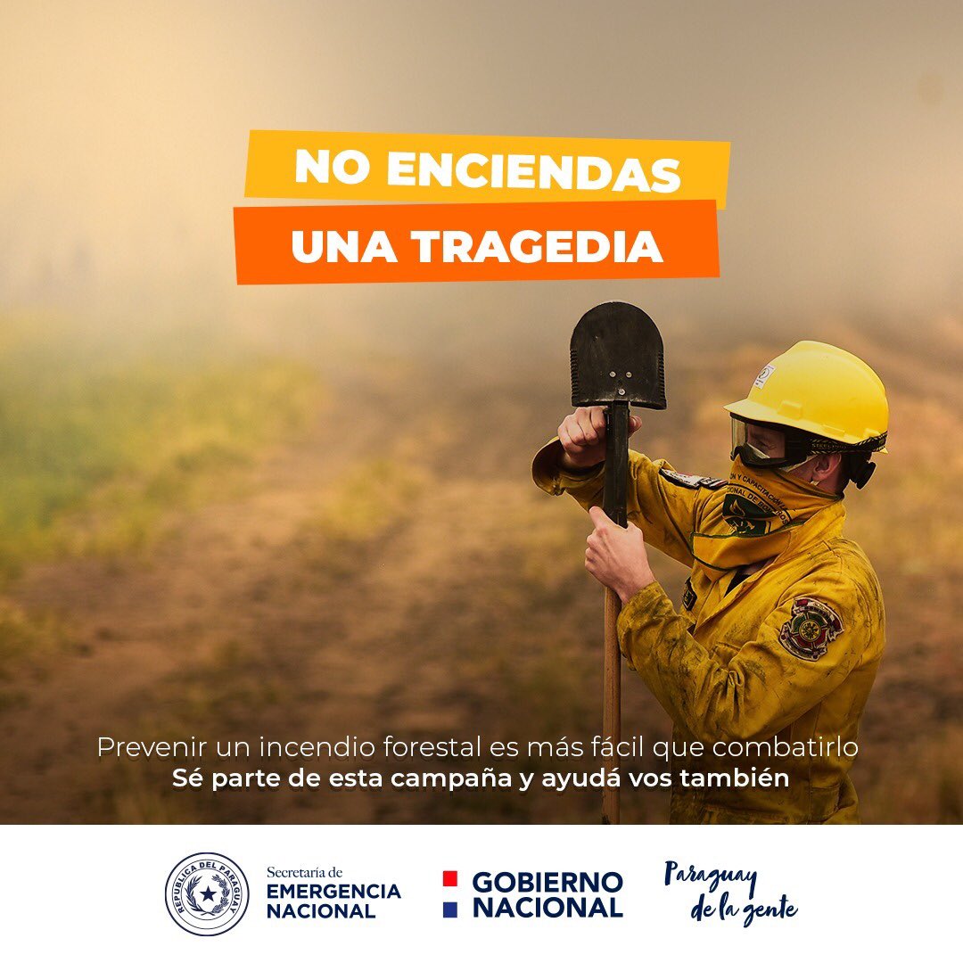 dinacpy's tweet photo. Se parte de nuestra campaña #NoEnciendasUnaTragedia,
¡Es responsabilidad de todos! 🚫🔥 https://t.co/op0Mbusl7P