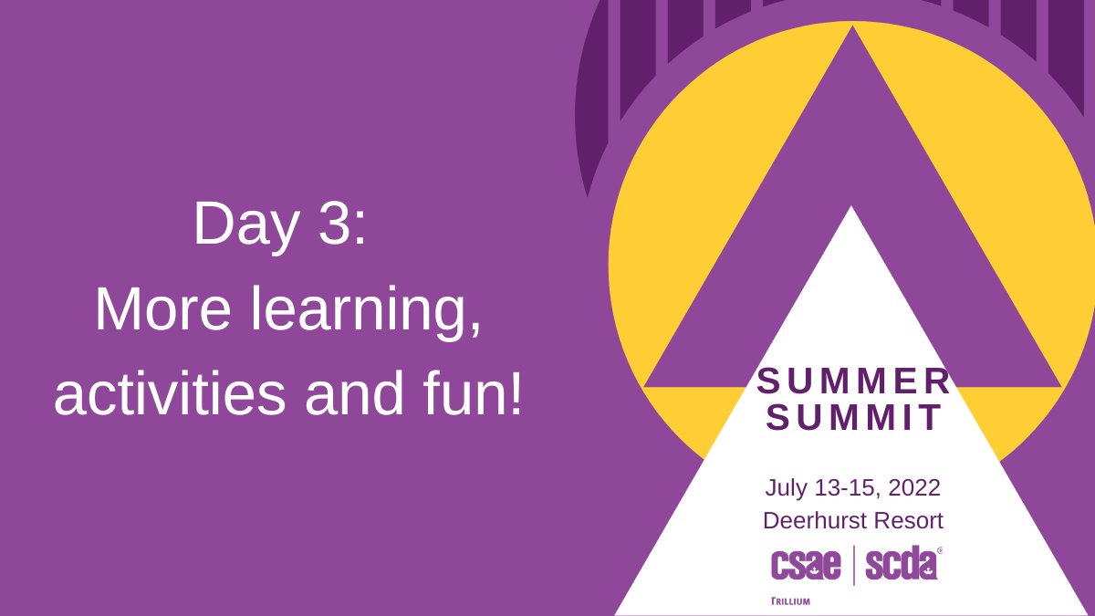 CSAE (@csaeconnect) on Twitter photo We hope you've been enjoying Day 3 of #CSAESummerSummit22. Coming up: closing keynote by Jennifer Spear <a href="/workunscripted/">Jennifer Spear</a>! Let us know your experience by tagging us and using our event hashtag #CSAESummerSummit22. We hope you've been enjoying Day 3 of #CSAESummerSummit22. Coming up: closing keynote by Jennifer Spear <a href="/workunscripted/">Jennifer Spear</a>! Let us know your experience by tagging us and using our event hashtag #CSAESummerSummit22.