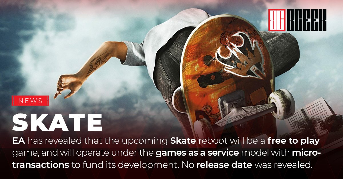 bgeekeu's tweet photo. 💰 We really don't know how to feel about this one. Is free to play with microtransactions something that would work for the @skateEA player base?

#Skate #SkateEA #Skate4 #ea #ElectronicArts #gaming https://t.co/ZjGU6Nfw0I