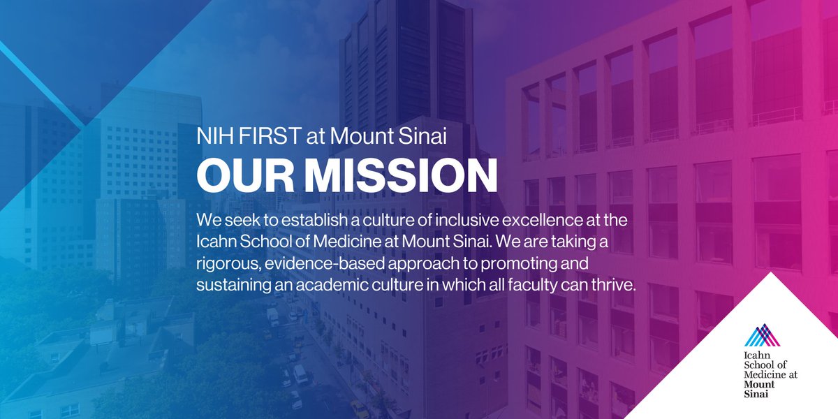 Icahn School of Medicine at Mount Sinai (@icahnmountsinai) on Twitter photo The NIH FIRST at Mount Sinai program aims to establish a culture of inclusive excellence at <a href="/IcahnMountSinai/">Icahn School of Medicine at Mount Sinai</a> by recruiting a cohort of 12 scientists committed to diversity, equity, and inclusion in the #biomedicalsciences.
If interested, please visit: mshs.co/3Pom6cE The NIH FIRST at Mount Sinai program aims to establish a culture of inclusive excellence at <a href="/IcahnMountSinai/">Icahn School of Medicine at Mount Sinai</a> by recruiting a cohort of 12 scientists committed to diversity, equity, and inclusion in the #biomedicalsciences.
If interested, please visit: mshs.co/3Pom6cE