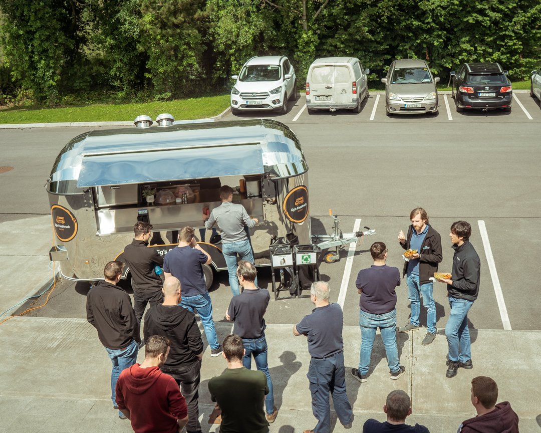 The sun has come out in time for our staff BBQ in #Sligo today. Thanks to GG's food truck for supplying the delicious food!