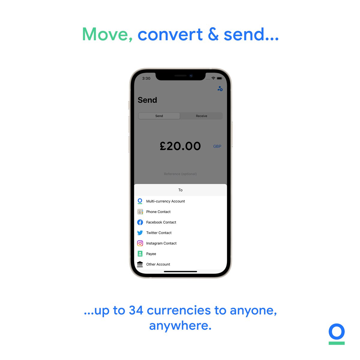 HoddleApp's tweet photo. Whether you’re sending a gift, or paying back borrowed money. 💸

With Hoddle 2.0 you can instantly send up to 34 currencies to your friends &amp; family on Facebook, Twitter and Instagram. 👨‍👩‍👧

Download Hoddle from the Apple App Store, or pre-register on the Google Play Store! 🚀 https://t.co/SRe1kYUs9a