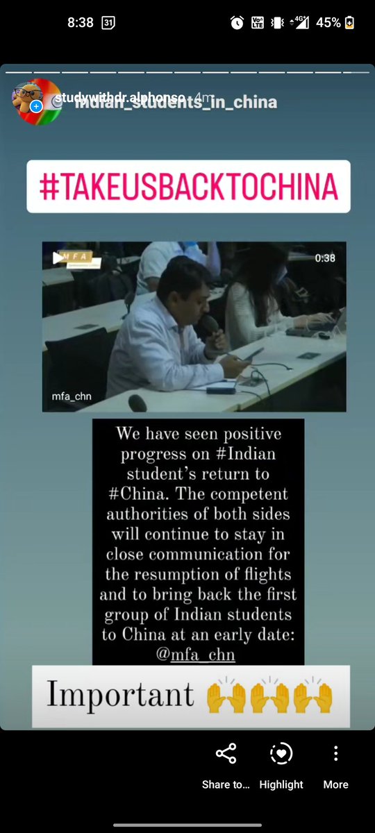 RachitaKurmi's tweet photo. Check out this Instagram page,watch this video and comment in the video. 
Describe the grievance of students and let's hope to see some future developments soon 🇮🇳🇨🇳 
@EOIBeijing
#takeUsBackToChina
@MEAIndia
@GDTVhazza
@takeusbacktoCHN
@IndianChina
Link👇
https://t.co/rrR0z1s6KO https://t.co/HPf0F8AS4L