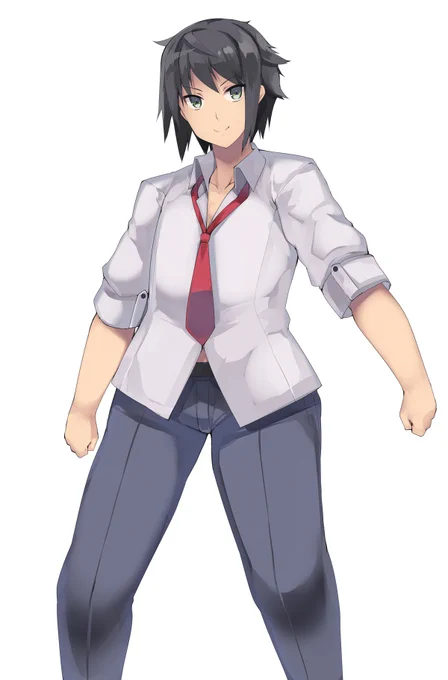Skebで稀に男子描いて欲しいって依頼がくるので今日はそれっぽく描いてました 