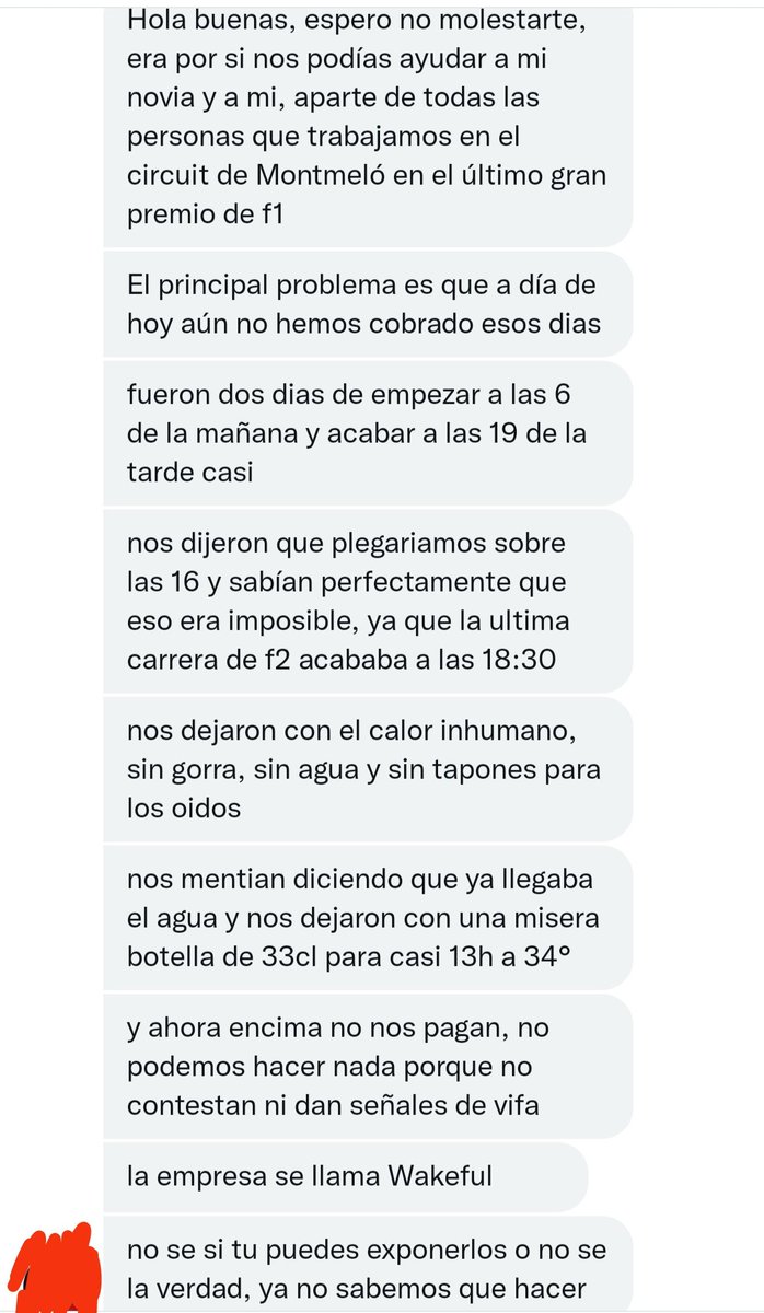 Casi dos meses después de la celebración del Gran Premio de España en Montmeló me llegan estos mensajes al privado.

Sigo sin entender cómo el Circuit de Catalunya dejó algo tan importante como es la seguridad de un Gran Premio de F1 a estos piratas.