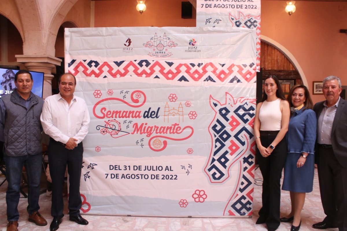 🎊 | Reconociendo el esfuerzo que realizan en favor de su comunidad, del 31 de julio al 7 de agosto, el Pueblo Mágico de #Jerez celebrará la Semana del Migrante, con actividades musicales, charras y gastronómicas. 

#EnZacatecasPodemos 

Conoce más en: bit.ly/3REyt66