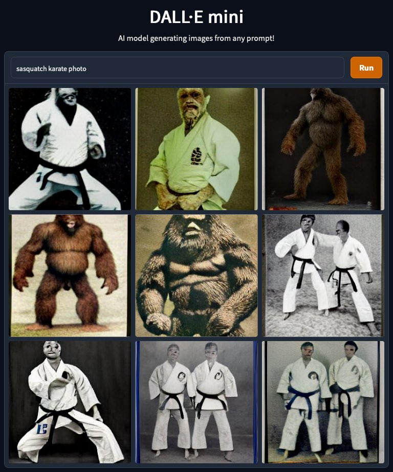 sasquatch karate photo #dalleMini