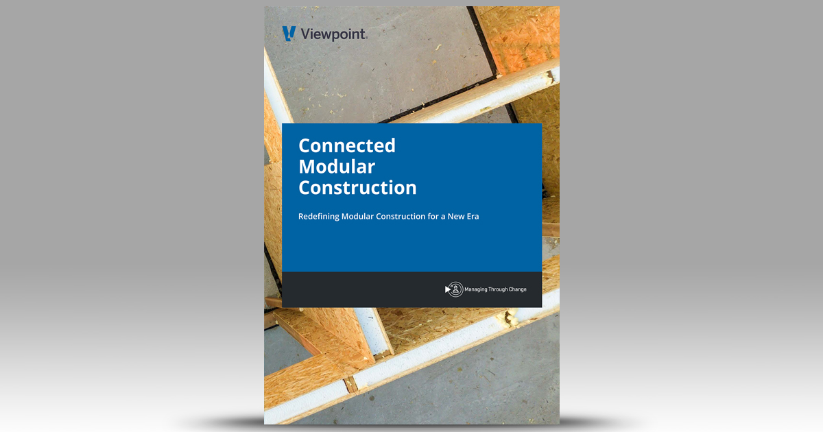 <a href="/ViewpointcsUK/">Trimble Viewpoint UK</a> explores what makes #modularconstruction bigger and better? What this generation of modular buildings can deliver that prefabrication failed to do? And how technology will help modular become a serious player in all property construction? bit.ly/3ceGJJZ
