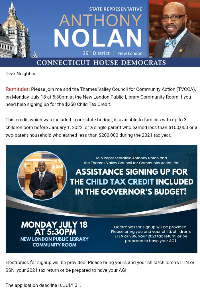 Child Tax Credit Assistance