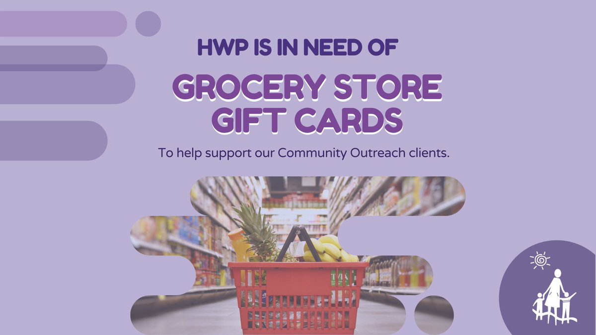 HWP needs grocery store gift cards of all kinds for our community-based outreach Program, which assists women with alternative housing. We also help with food security by providing grocery store gift cards.  

Interested in donating?  Please email donations@haltonwomensplace.com.