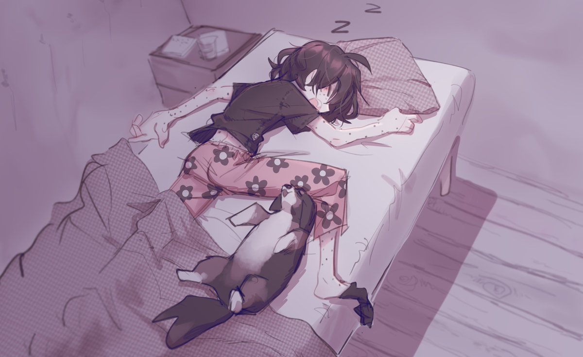 popopoka_'s tweet photo. quiet, she slep https://t.co/5PzSLb3Nl2