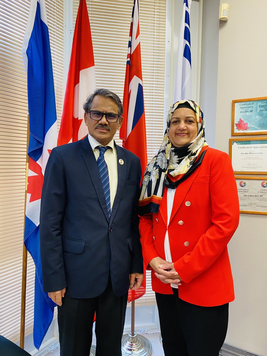 bdootottawa's tweet photo. @CSDSBS @BDMOFA @FSMasud @MdShahriarAlam @BDHCinCanada Just finished meeting Hon’ble MP @SalmaZahid15, a great friend of 🇧🇩, Chair, Standing Com. on Immigration &amp; Citizenship. Discussed about the final approval to inclusion of 🇧🇩 in #SDS. Was assured that  it would be done 🤞🙏💕 https://t.co/SHcGsTZror