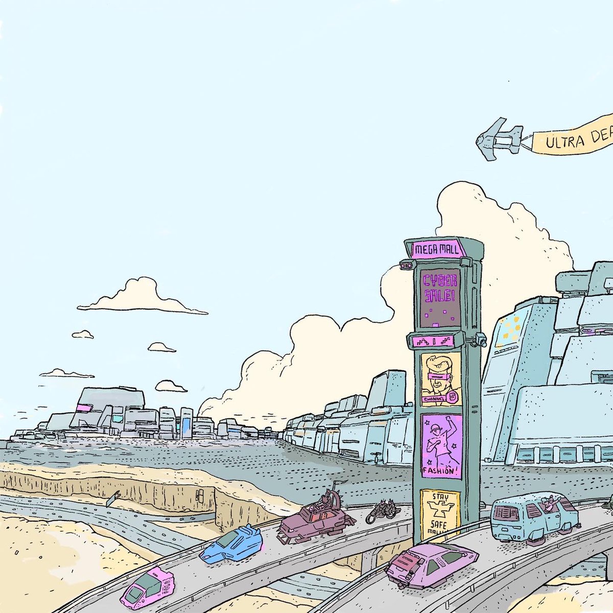mulletcop's tweet photo. Megamall 4472-158. #comics #illustration https://t.co/pg85BWqlDN