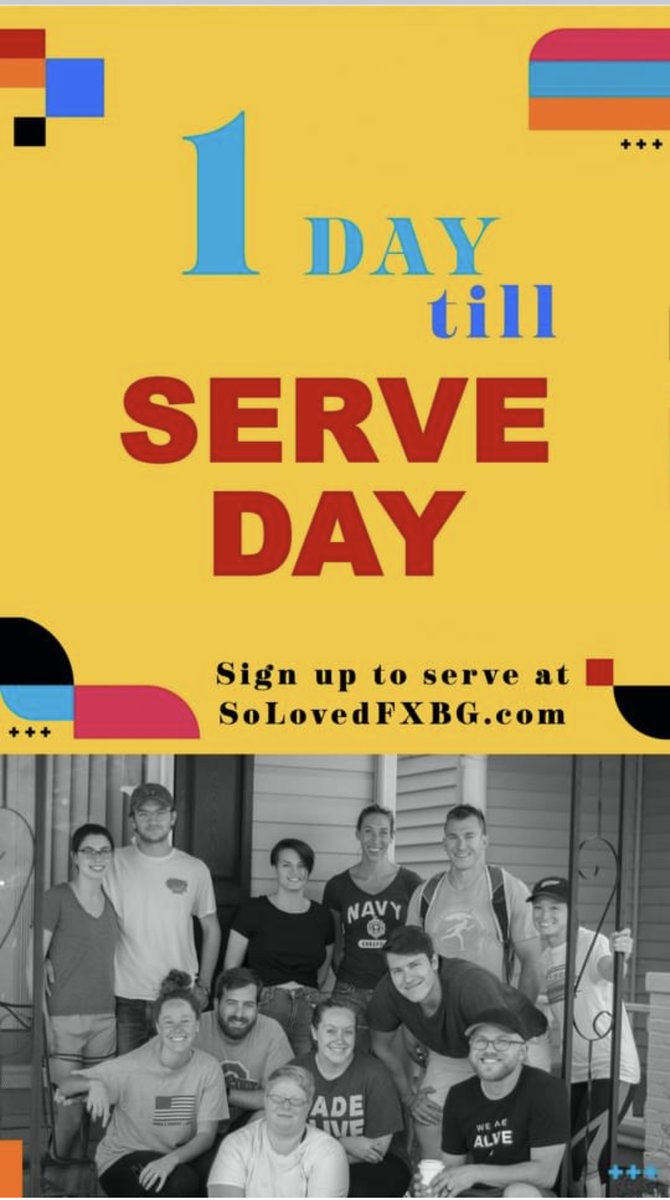 NewPostChurch's tweet image. 1 day left to sign up!  Join us tomorrow morning as we partner with local churches to serve our community!

solovedfxbg.com/serve-day