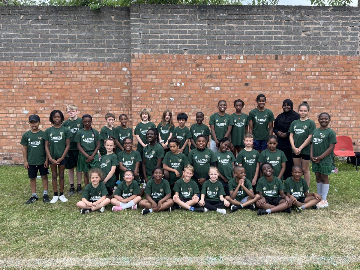 stpatsprimary's tweet photo. Thank you to @ChadPrimary for hosting the fantastic 
@Caritas_Christi #Commonwealthgames2022 Sports Day. Both of our KS1 &amp; KS2 children absolutely loved it with KS2 team coming 3rd overall 🥉 https://t.co/H5tZeA1TnS