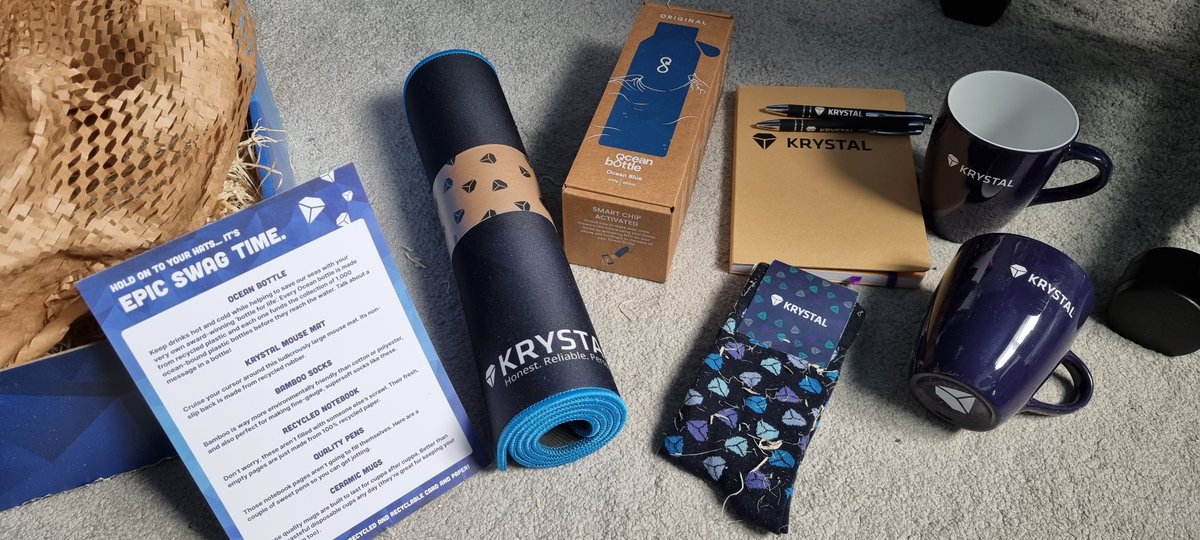 Wow, mightily impressed with the #EpicSwag box I just received from <a href="/KrystalHosting/">Krystal</a> out of the blue. Very nice surprise, thank you!