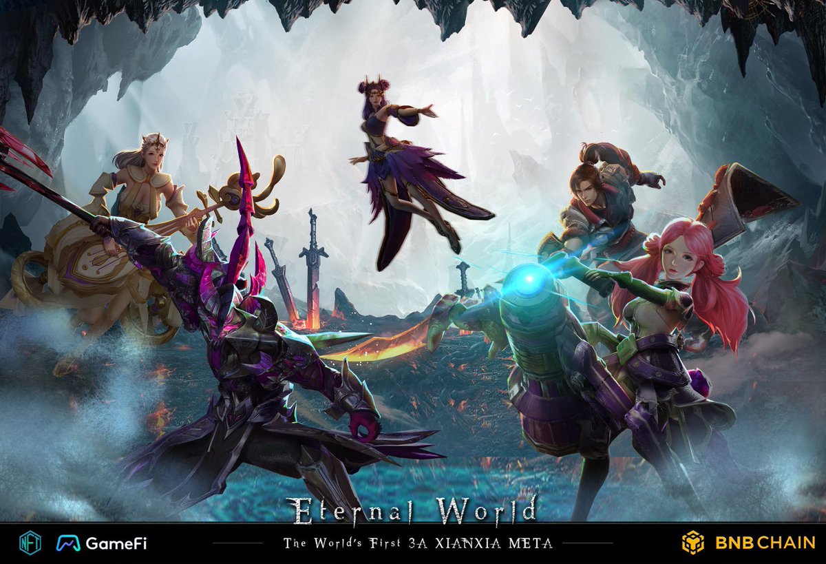 QFi 元宇宙阿Q 🔰 (@atirisvvvvv) on Twitter photo 秒杀传奇4,大型深度MMORPG+SocialFi的仙侠主题0撸链游 Eternal World 来发福利了
首创Web2+Web3玩家的双通道游戏
抽50人,每人1个盲盒
参与规则:
1:关注
<a href="/EternalworldOL/">Eternal World</a> + <a href="/Atirisvvvvv/">QFi 元宇宙阿Q 🔰</a>
2:点赞+转推
3:进项目dis:discord.gg/RvEfnYvz7A
Eternal world创世NFT将于7月25日晚上9:00MINT组队砍老外 秒杀传奇4,大型深度MMORPG+SocialFi的仙侠主题0撸链游 Eternal World 来发福利了
首创Web2+Web3玩家的双通道游戏
抽50人,每人1个盲盒
参与规则:
1:关注
<a href="/EternalworldOL/">Eternal World</a> + <a href="/Atirisvvvvv/">QFi 元宇宙阿Q 🔰</a>
2:点赞+转推
3:进项目dis:discord.gg/RvEfnYvz7A
Eternal world创世NFT将于7月25日晚上9:00MINT组队砍老外
