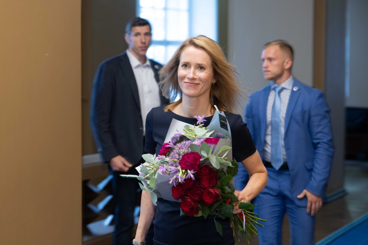 The Riigikogu authorised the candidate for PM @kajakallas to form a Government. On Monday at 3 p.m., the new Government will take the oath of office before the Riigikogu.