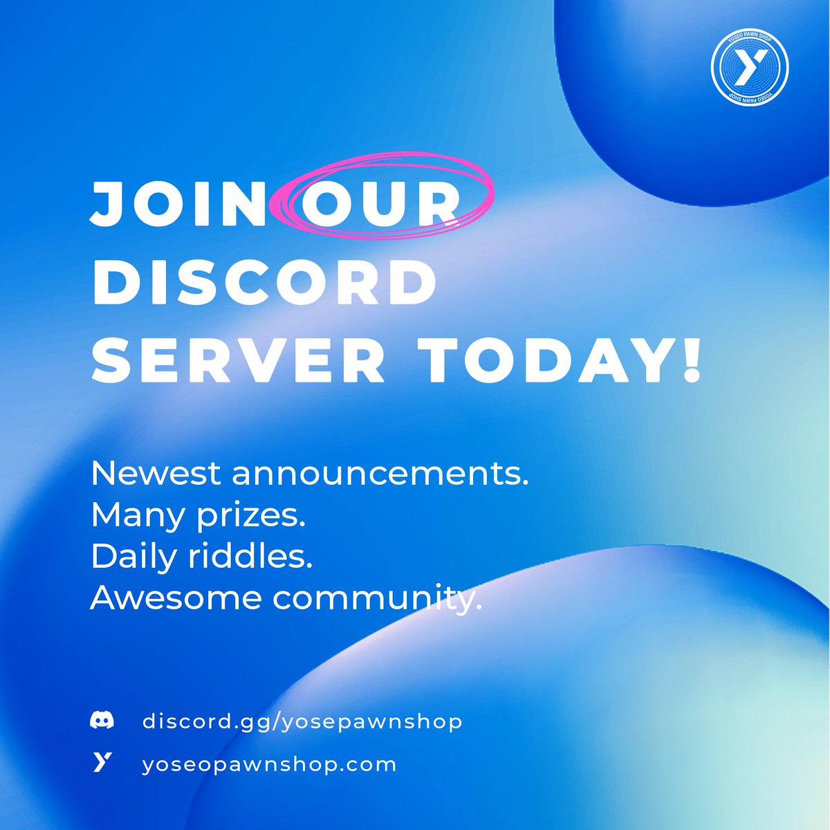YoseoPawnShop's tweet photo. Join our discord so you won't miss the next updates! Soon the free NFT Collection will be on again!

discord:https://t.co/ZS8ZWrb99H

#NFTCommunity #NFTdrops #NFT #nftart #NFTs #nftarti̇st #nftcollectors #nftcollector #Crypto #cryptotrading #NFTProjects https://t.co/2iwcsCzfaU